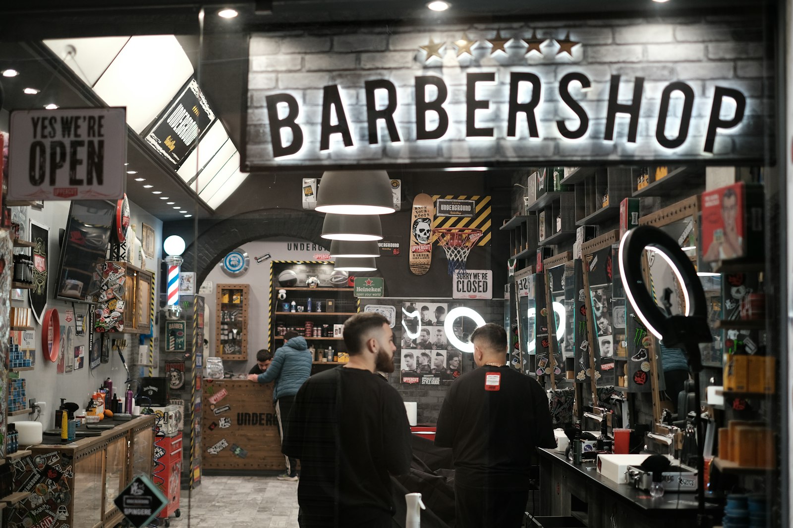 District 7 Barbershop storefront